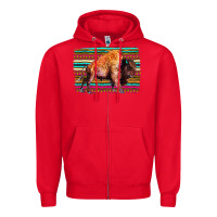 Red Aztec Buffalo Zipper Hoodie - Bettercallsaul