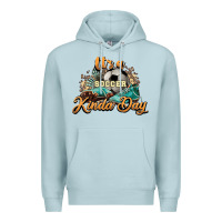 Blue Mist It's a Soccer Kinda Day Premium Hoodie - HowdyJamesFarm