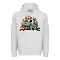 Dove Grey It's a Soccer Kinda Day Premium Hoodie - HowdyJamesFarm