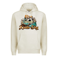 Oatmeal Heather It's a Soccer Kinda Day Premium Hoodie - HowdyJamesFarm