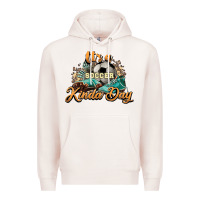 Pale Pink It's a Soccer Kinda Day Premium Hoodie - HowdyJamesFarm