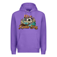 Purple It's a Soccer Kinda Day Premium Hoodie - HowdyJamesFarm