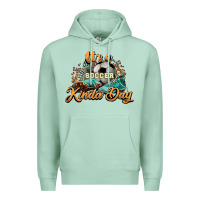 Seafoam It's a Soccer Kinda Day Premium Hoodie - HowdyJamesFarm