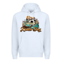 White It's a Soccer Kinda Day Premium Hoodie - HowdyJamesFarm