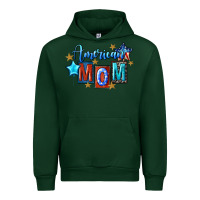 Forest Green American mom Mother's Day Urban Hoodie - FaDigitalArtStudio