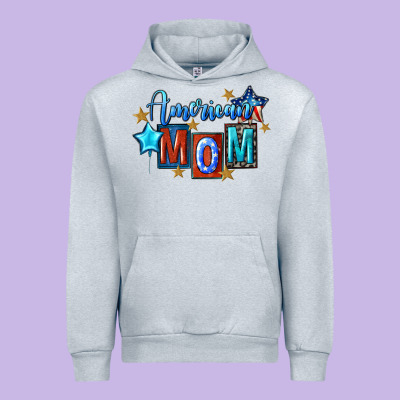 American Mom Mother's Day Urban Hoodie Designed By Fadigitalartstudio
