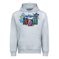 Heather Grey American mom Mother's Day Urban Hoodie - FaDigitalArtStudio