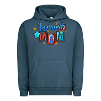 Pigment Midnight Navy American mom Mother's Day Urban Hoodie - FaDigitalArtStudio