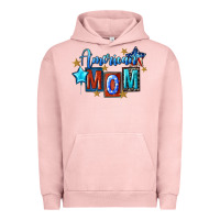 Pigment Salmon American mom Mother's Day Urban Hoodie - FaDigitalArtStudio