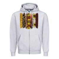Heather Grey Colorful brush stroke thankful Zipper Hoodie - Bettercallsaul