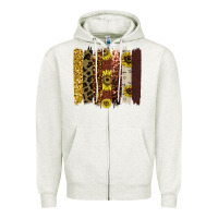 Oatmeal Heather Colorful brush stroke thankful Zipper Hoodie - Bettercallsaul