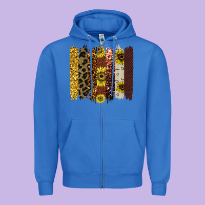 Colorful Brush Stroke Thankful Zipper Hoodie Designed By Bettercallsaul