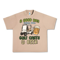 Burro a god day starts with golf carts and beer Urban Heavy Tee - MaliasSmallBusiness