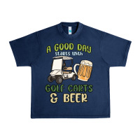 A God Day Starts With Golf Carts And Beer Urban Heavy Tee | Teevron