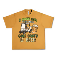 Peanut Butter a god day starts with golf carts and beer Urban Heavy Tee - MaliasSmallBusiness