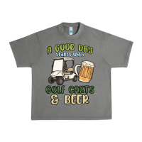 Tornado a god day starts with golf carts and beer Urban Heavy Tee - MaliasSmallBusiness