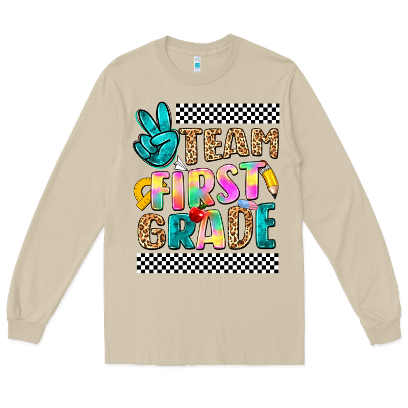 Team First Grade Long Sleeve Tee by NancyCooperArtShop | Teevron
