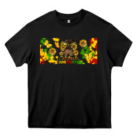 Black celebrate juneteenth libbey glass Heavy Core Tee - HRA Design Shop