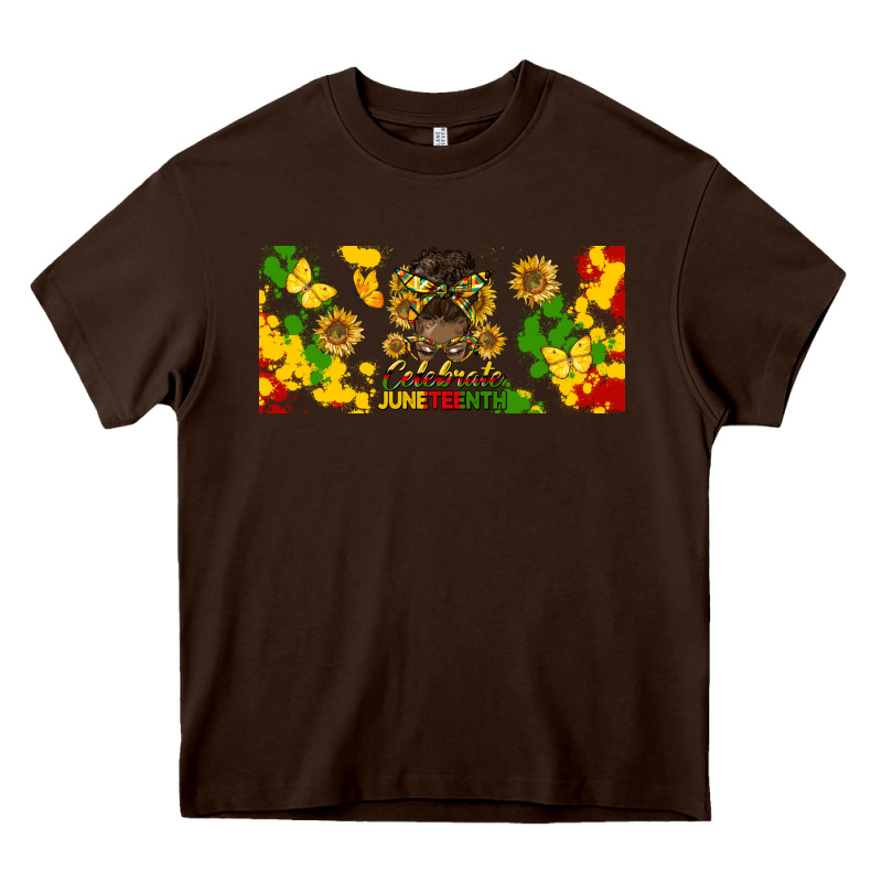 Celebrate Juneteenth Libbey Glass Heavy Core Tee by HRA Design Shop | Teevron