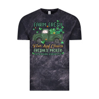 Cloud Black farm fresh four leaf clovers Vintage Tee - MaliasSmallBusiness