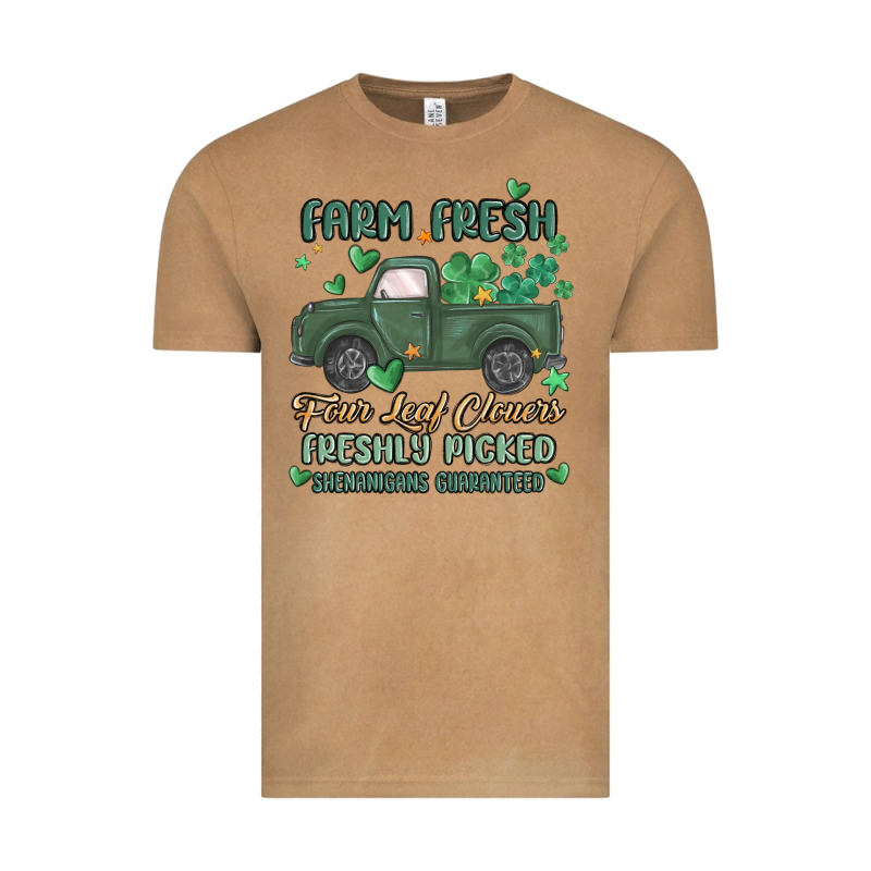 Farm Fresh Four Leaf Clovers Vintage Tee by MaliasSmallBusiness | Teevron