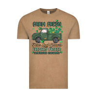 Vintage Coffee farm fresh four leaf clovers Vintage Tee - MaliasSmallBusiness