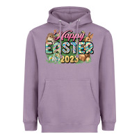 Lavender Happy Easter 2023 Heavyweight Hoodie - HowdyJamesFarm