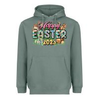 Sage Happy Easter 2023 Heavyweight Hoodie - HowdyJamesFarm