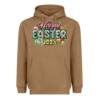 Toasted Coconut Happy Easter 2023 Heavyweight Hoodie - HowdyJamesFarm