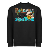 Black probably late for something Heavyweight Sweatshirt - NancyCooperArtShop
