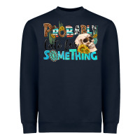 Navy probably late for something Heavyweight Sweatshirt - NancyCooperArtShop