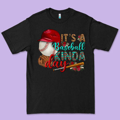 It's A Baseball Kinda Day Premium Tee Designed By Bundleandbundleshop