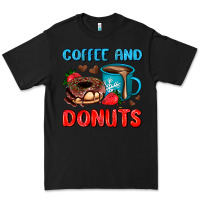 Black coffee and donuts Premium Tee - AdoDesignShop
