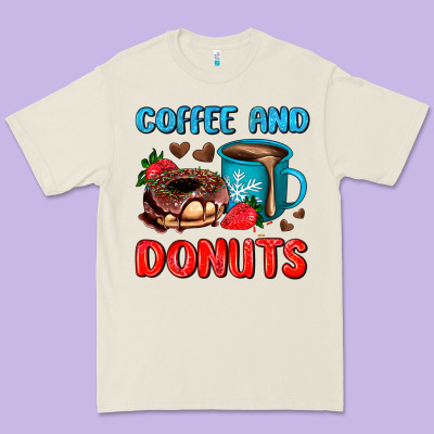 Coffee And Donuts Premium Tee Designed By Adodesignshop