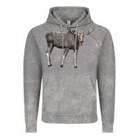 Cloud Rock Moose Buck Deer Vintage Hoodie - LillyAllenDesigns