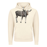 Vintage Artic Moose Buck Deer Vintage Hoodie - LillyAllenDesigns