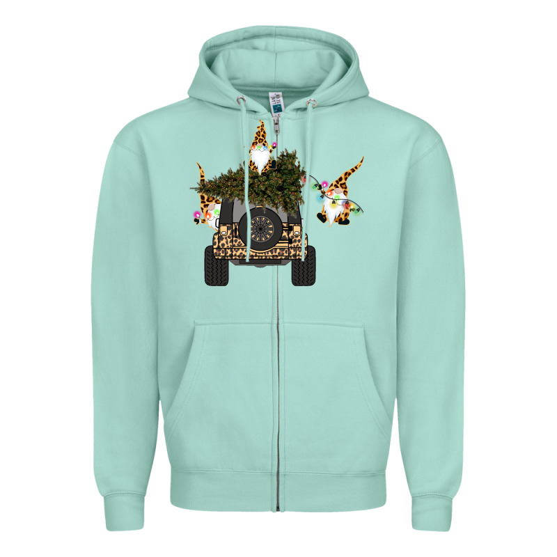 Gnomes Truck Car  Christmas Zipper Hoodie by Bettercallsaul | Teevron