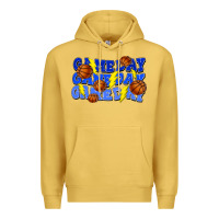 Antique Gold Game day game day game day lightning bolt Premium Hoodie - HowdyJamesFarm