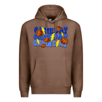 Chestnut Game day game day game day lightning bolt Premium Hoodie - HowdyJamesFarm