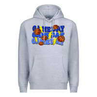 Heather Grey Game day game day game day lightning bolt Premium Hoodie - HowdyJamesFarm