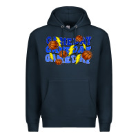 Navy Game day game day game day lightning bolt Premium Hoodie - HowdyJamesFarm