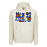 Oatmeal Heather Game day game day game day lightning bolt Premium Hoodie - HowdyJamesFarm