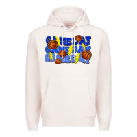 Pale Pink Game day game day game day lightning bolt Premium Hoodie - HowdyJamesFarm