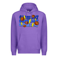 Purple Game day game day game day lightning bolt Premium Hoodie - HowdyJamesFarm