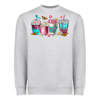 Heather Grey mom fuel coffee cups Heavyweight Sweatshirt - NancyCooperArtShop
