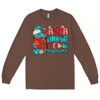Chestnut santa bring me turquoise Long Sleeve Tee - MaliasSmallBusiness