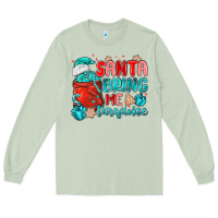 Matcha santa bring me turquoise Long Sleeve Tee - MaliasSmallBusiness