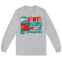 Moon Dust santa bring me turquoise Long Sleeve Tee - MaliasSmallBusiness