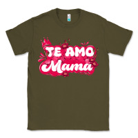 Army Green te amo mama Classic Tee - JahusDesignShop