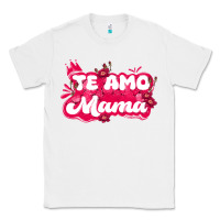 White te amo mama Classic Tee - JahusDesignShop